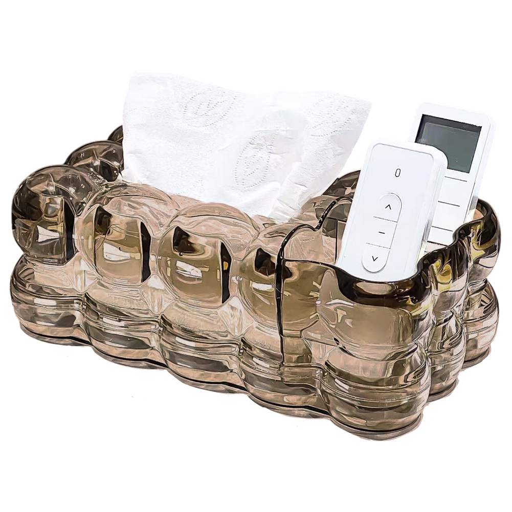 ティッシュケース ティッシュボックス 卓上収納 小物入れ 収納 リビング おしゃれ クリア バブル ポコポコ 仕分け 整理 ペン立て 雑貨 GPT 送料無料(gu1c500) | ブランド登録なし | 02