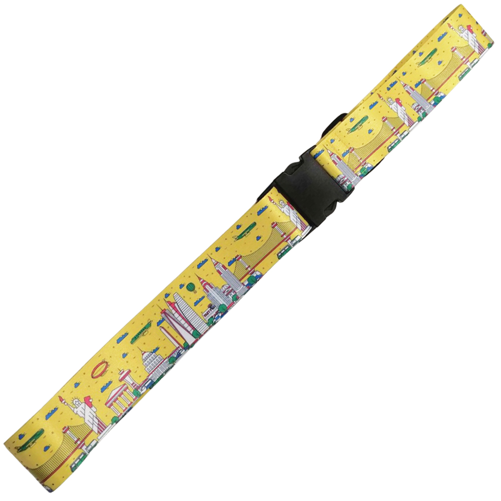 スーツケースベルト ワンタッチ おしゃれ 旅行 柄 柄入り 海外旅行