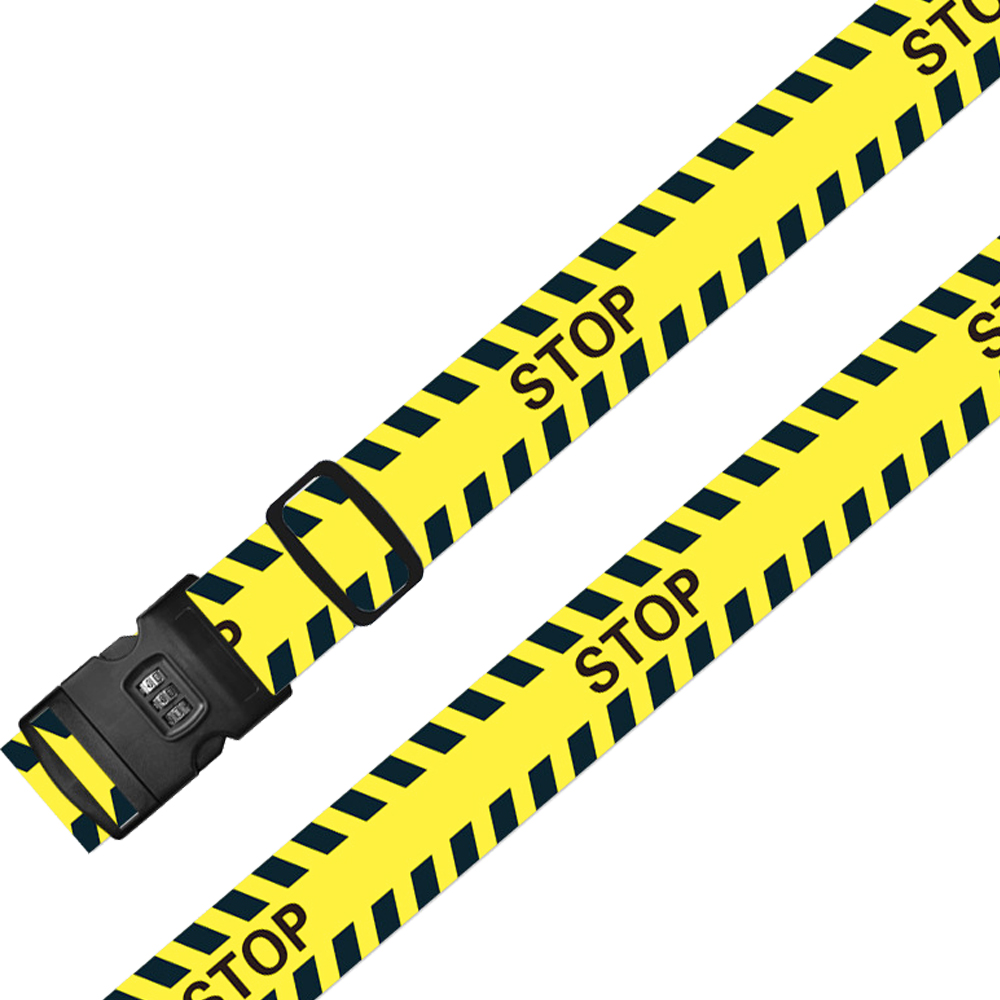 スーツケースベルト ロック付き 3桁 ダイヤル おしゃれ STOP 花 波