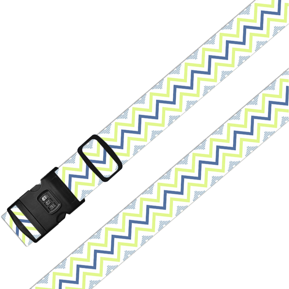 スーツケースベルト ロック付き 3桁 ダイヤル おしゃれ STOP 花 波 北欧 柄 トラベル トランクベルト 目印 GPT 2点迄メール便OK(gu1c512) | ブランド登録なし | 02