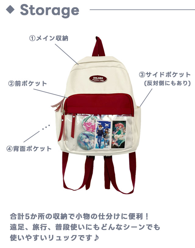 痛バッグ 痛リュック リュックサック 推し活 透明 かわいい 痛バッグ 痛リュック リュックサック 推し活 透明 かわいい