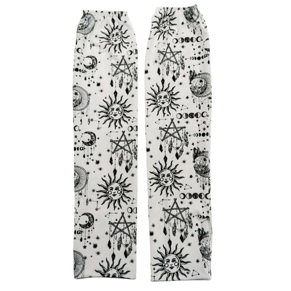 アームカバー おしゃれ 白黒 柄 ペイズリー バンダナ 冷感 モノトーン UVカット レディース 日焼け対策 ロング GPT 6点迄メール便OK(gu1c550) | ブランド登録なし | 05