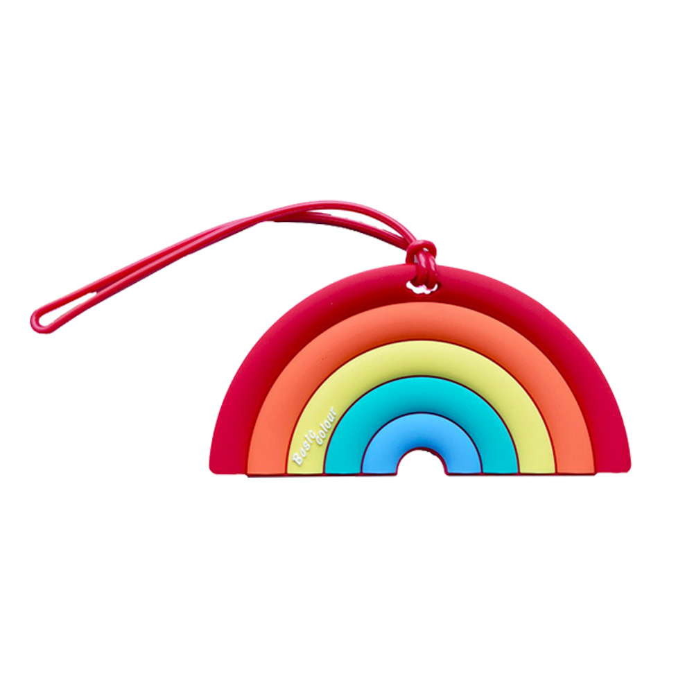 「レビュー記入でメール便送料無料」ネームタグ ラゲッジタグ 虹 レインボー 名札 子供 幼稚園 保育園 旅行 スーツケース リュック GPT gu1c562-mail(gu1c563) | ブランド登録なし | 01