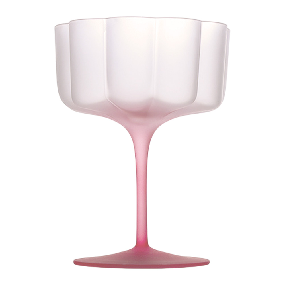 脚付きグラス ワイングラス 半透明 ゴブレットグラス すりガラス 曇りガラス マットグラス コップ レトロ 推し活 おしゃれ プレゼント GPT 送料無料 (gu1c568) | ブランド登録なし | 01