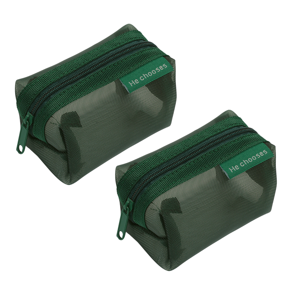 「レビュー記入でメール便送料無料」ミニメッシュポーチ 2個 セット ダークカラー カラフル メッシュ ケース GPT gu1c586-mail(gu1c587)(1通につき4点迄) | ブランド登録なし | 01