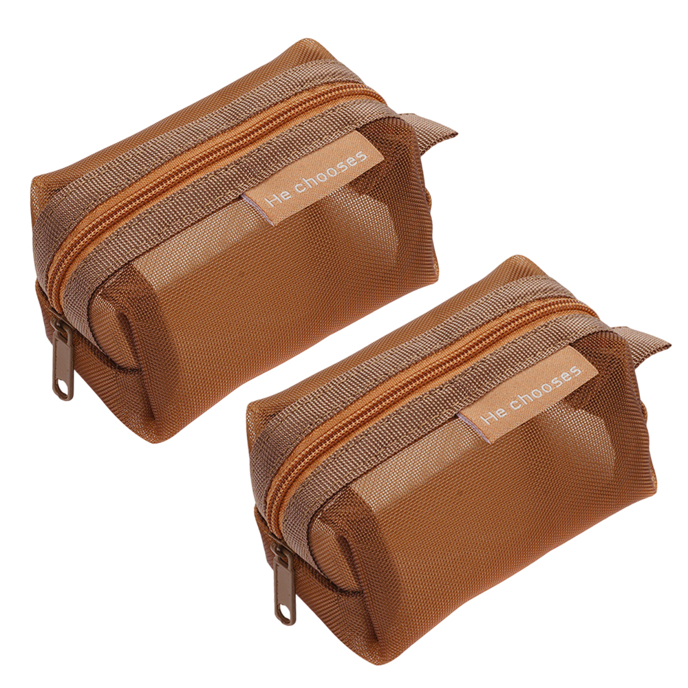 「レビュー記入でメール便送料無料」ミニメッシュポーチ 2個 セット ダークカラー カラフル メッシュ ケース GPT gu1c586-mail(gu1c587)(1通につき4点迄) | ブランド登録なし | 03