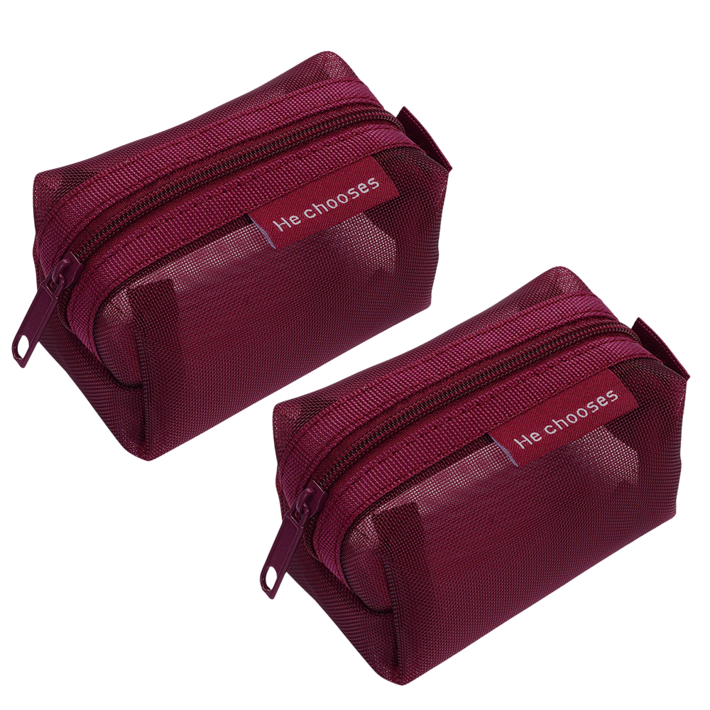 「レビュー記入でメール便送料無料」ミニメッシュポーチ 2個 セット ダークカラー カラフル メッシュ ケース GPT gu1c586-mail(gu1c587)(1通につき4点迄) | ブランド登録なし | 04