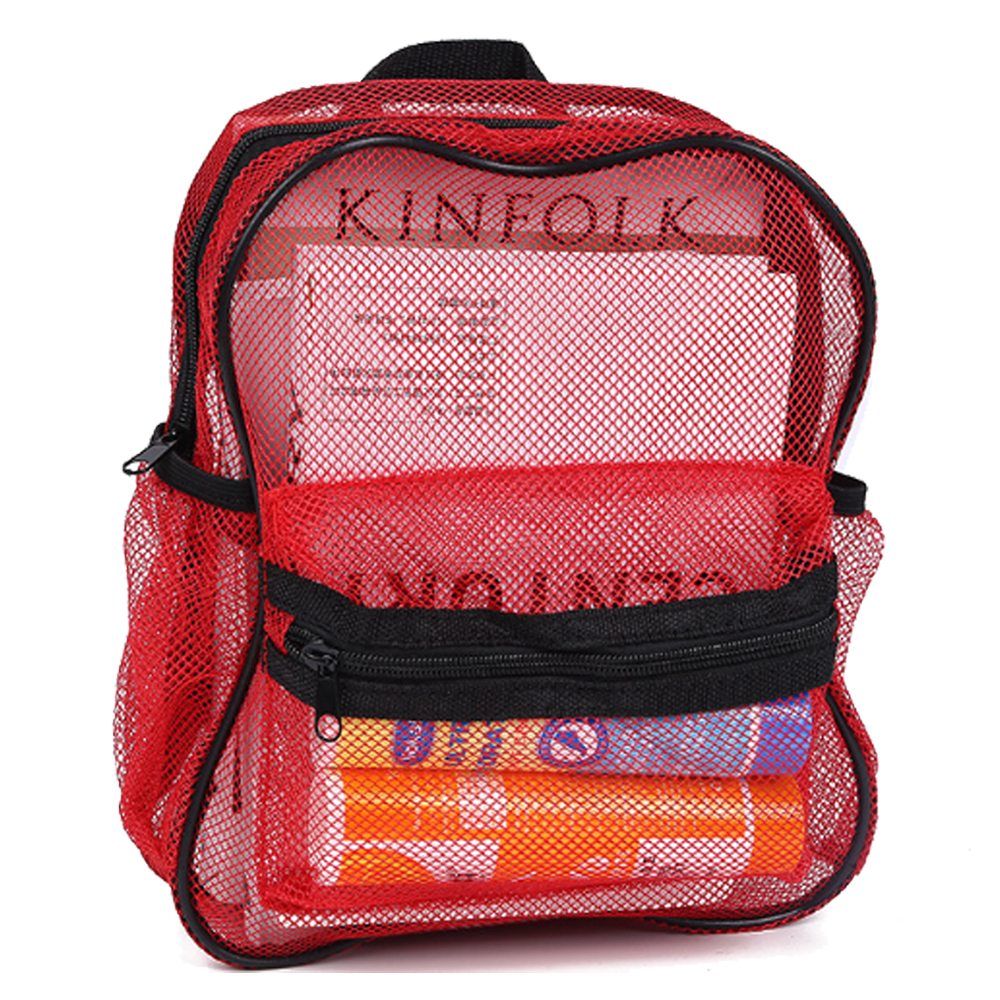 リュック キッズ 子供 リュックサック メッシュ 大容量 超軽量 無地 デイパック セミB5 6号ノート 収納 ポケット GPT 1点迄メール便OK(gu1c596) | ブランド登録なし | 02