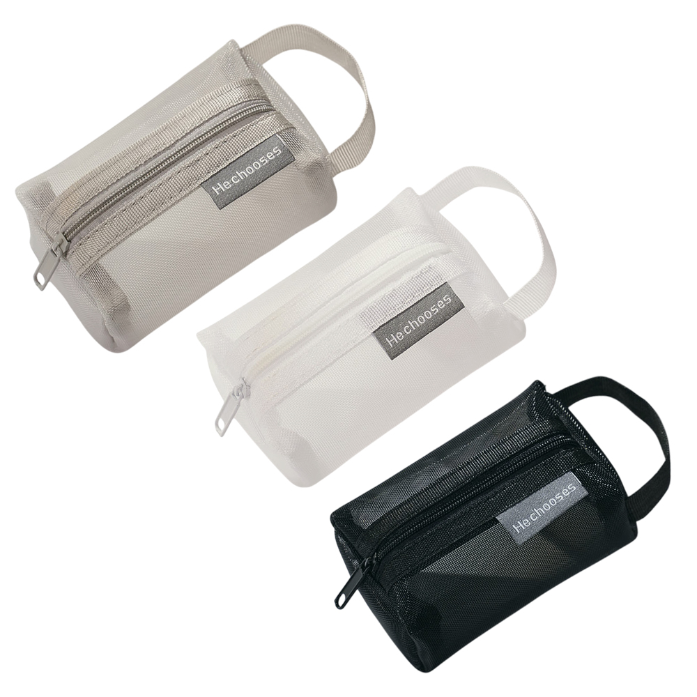 「レビュー記入でメール便送料無料」ミニメッシュポーチ 3個セット モノトーン くすみカラー 持ち手 メッシュ GPT gu1c626-mail(gu1c627)(1通につき4点迄) | ブランド登録なし | 02