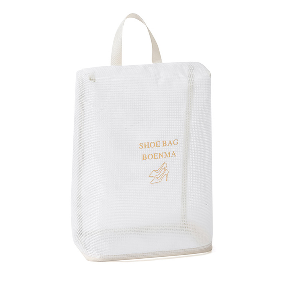 シューズケース シューズバッグ 靴入れ 靴収納 スポーツ ジム ゴルフ ポーチ 上履き入れ 大きい 箱型 角型 靴袋 PVC 半透明 撥水 2点迄メール便OK（gu1c628) | ブランド登録なし | 01