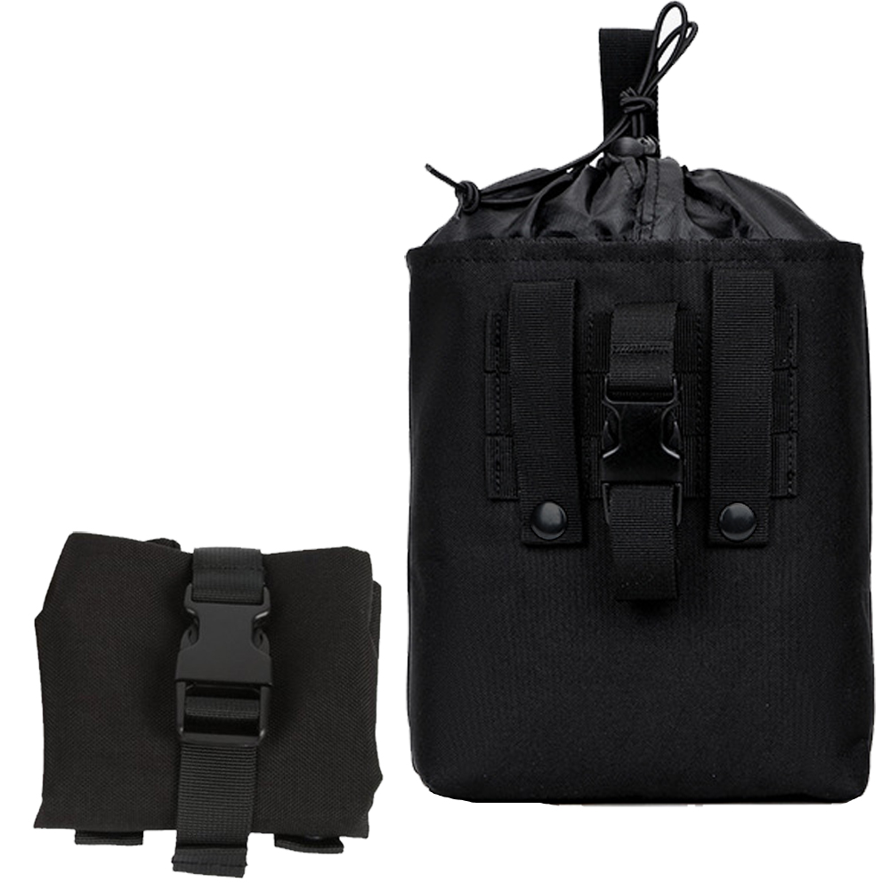 巾着 ベルト通し付き ポケッタブル ワンハンドルバッグ ベルトやリュックに着脱 ケース 外付け ポーチ ミリタリー 装着 固定  GPT 2点迄メール便OK(gu1c674) | ブランド登録なし | 01