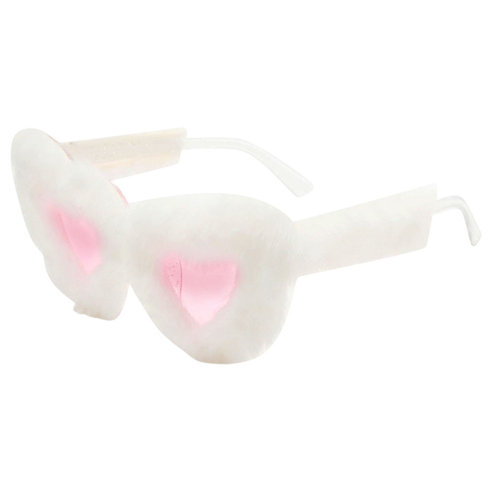 「レビュー記入でメール便送料無料」サングラス レディース おもしろ ハート型 ファー付き 仮装 コスプレ ユニーク GPT gu1c676-mail(1通につき4点迄)(gu1c677) | ブランド登録なし | 01