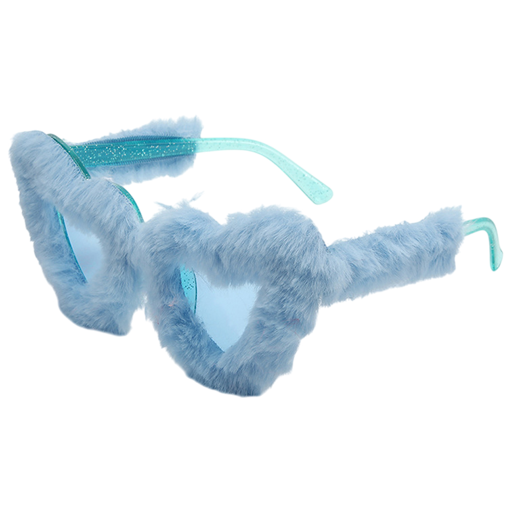「レビュー記入でメール便送料無料」サングラス レディース おもしろ ハート型 ファー付き 仮装 コスプレ ユニーク GPT gu1c676-mail(1通につき4点迄)(gu1c677) | ブランド登録なし | 06