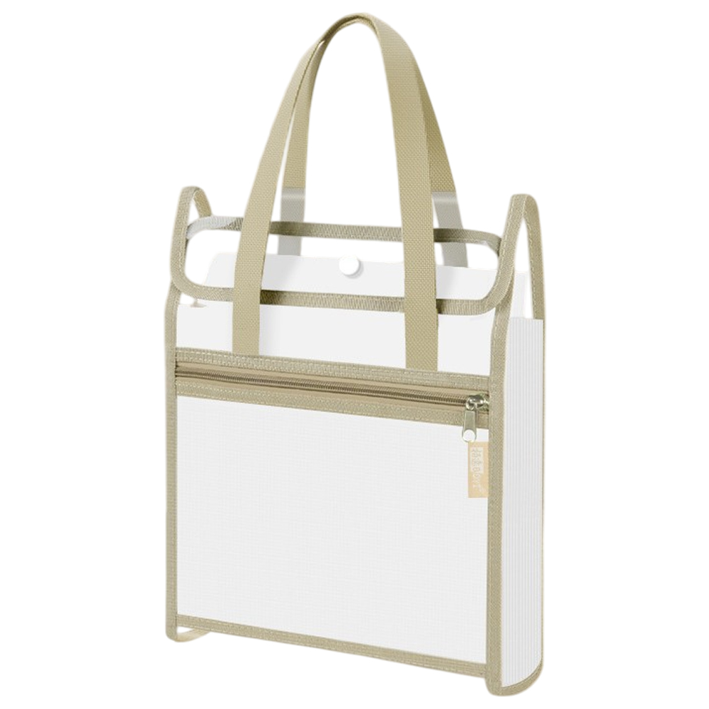 バッグ型 ファイルケース A4 ドキュメントファイル ドキュメントケース 13ポケット 持ち手付き ファスナーポケット付き 書類 GPT 1点迄メール便OK(gu1c697) | ブランド登録なし | 03