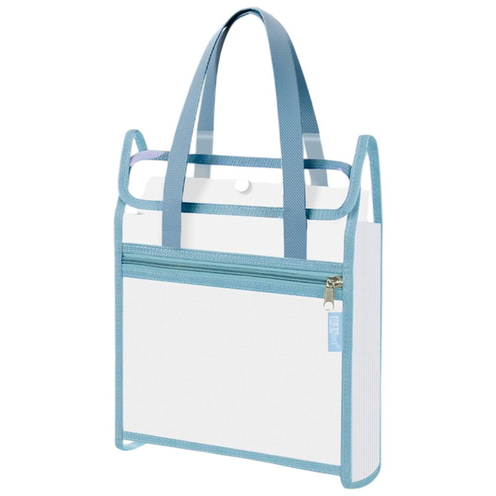 バッグ型 ファイルケース A4 ドキュメントファイル ドキュメントケース 13ポケット 持ち手付き ファスナーポケット付き 書類 GPT 1点迄メール便OK(gu1c697) | ブランド登録なし | 04