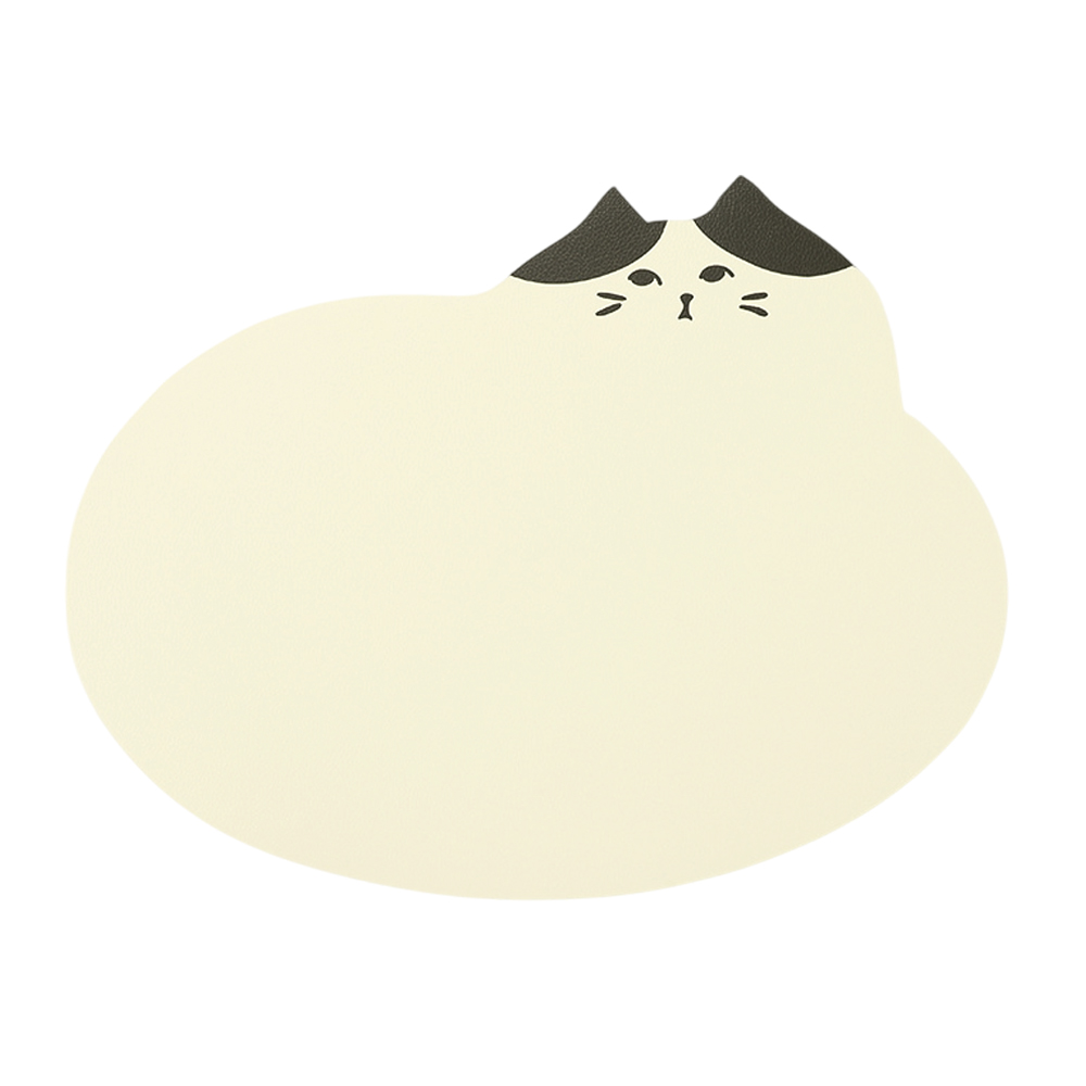 ランチョンマット ランチマット 猫 洗える 撥水 丸 ハチワレ レザー調 かわいい おしゃれ マット 子供 大人 PUレザー 北欧 韓国 GPT 3点迄メール便OK(gu1c718) | ブランド登録なし | 01