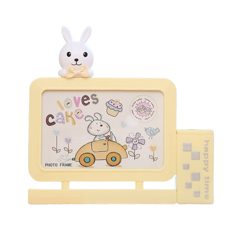 フォトフレーム 写真立て L版 2L はがき 横置き ペン立て おしゃれ かわいい ウサギ 赤ちゃん 子供 置き型 プレゼント 入学祝い 出産祝い GPT 送料無料(gu1c727) | ブランド登録なし | 03