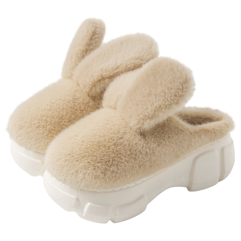 ルームシューズ 暖かい 冬 ルームスリッパ うさぎ ふわふわ レディース 室内履き うさ耳 もこもこ 外履き 冷え対策 プレゼント GPT 送料無料(gu1c736) | ブランド登録なし | 01