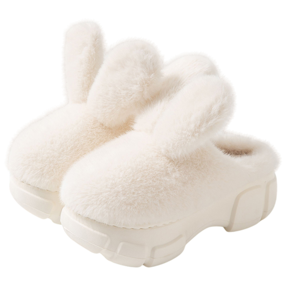 ルームシューズ 暖かい 冬 ルームスリッパ うさぎ ふわふわ レディース 室内履き うさ耳 もこもこ 外履き 冷え対策 プレゼント GPT 送料無料(gu1c736) | ブランド登録なし | 02