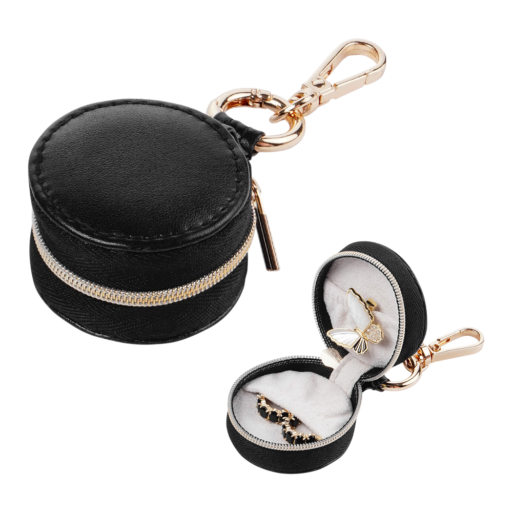 アクセサリーケース 携帯用 収納ボックス 持ち運び ジュエリーケース カラビナ付き 指輪 ピアス ネックレス かわいい プレゼント GPT 4点迄メール便OK(gu1c783) | ブランド登録なし | 01
