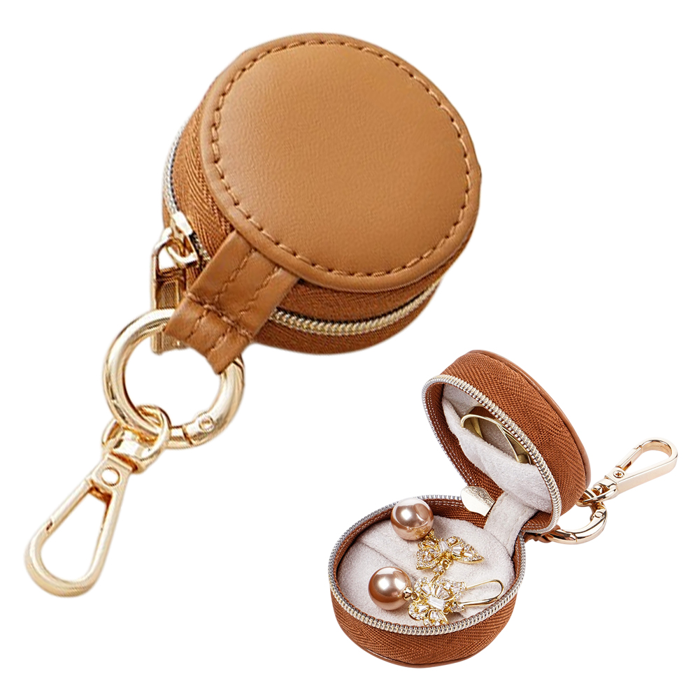 アクセサリーケース 携帯用 収納ボックス 持ち運び ジュエリーケース カラビナ付き 指輪 ピアス ネックレス かわいい プレゼント GPT 4点迄メール便OK(gu1c783) | ブランド登録なし | 03