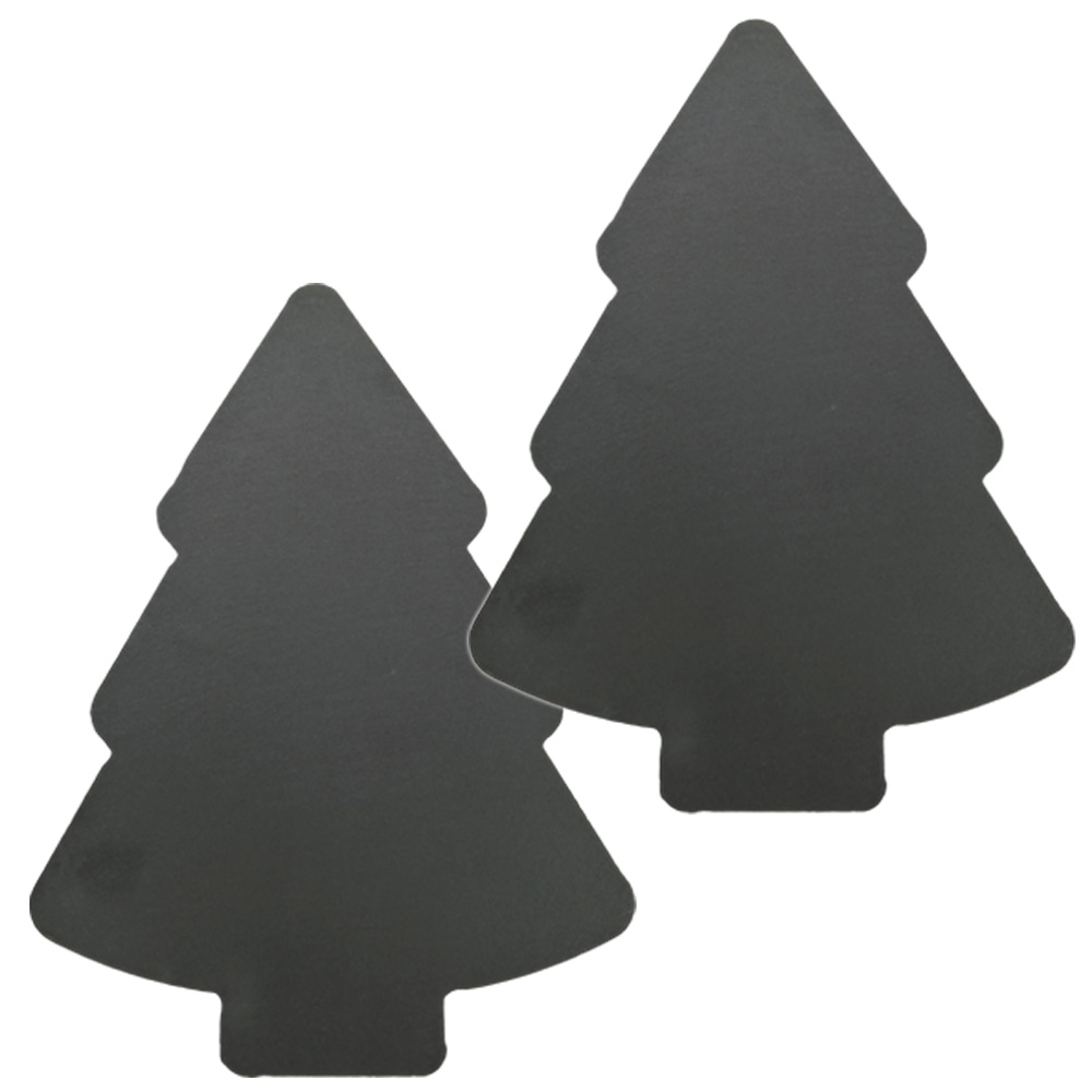 クリスマス スレート プレート 皿 星 木 2個 セット スター ツリー 型 オードブル チーズ ケーキ 黒い 食器 石 GPT (gu1c803)「送料無料」 | ブランド登録なし | 02