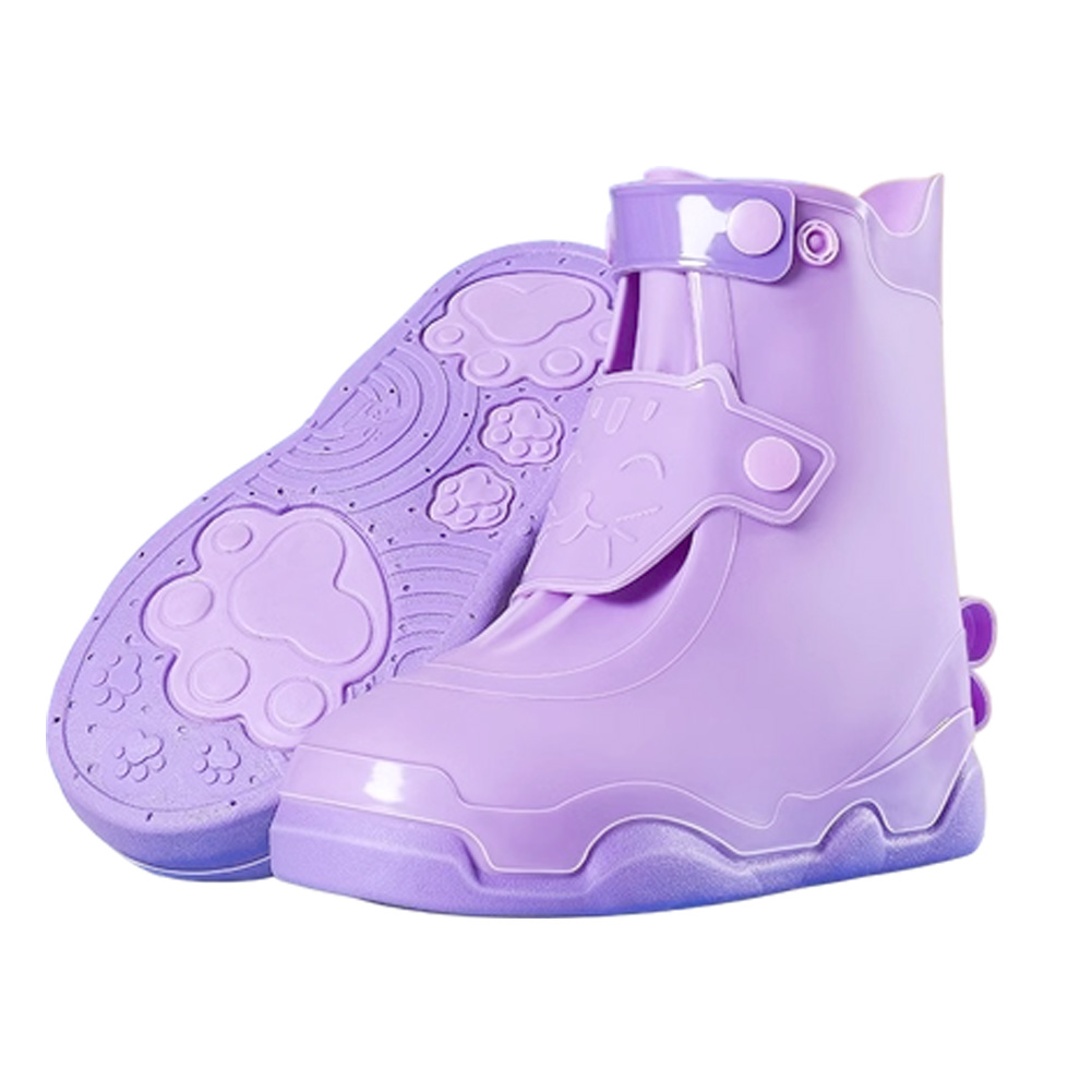 シューズカバー レインカバー 靴カバー 子供用 子供 キッズ 幼稚園 小学生 男の子 女の子 通学 通園 長靴 防水 雨対策 雨の日 ネコ GPT 送料無料(gu1c833) | ブランド登録なし | 02