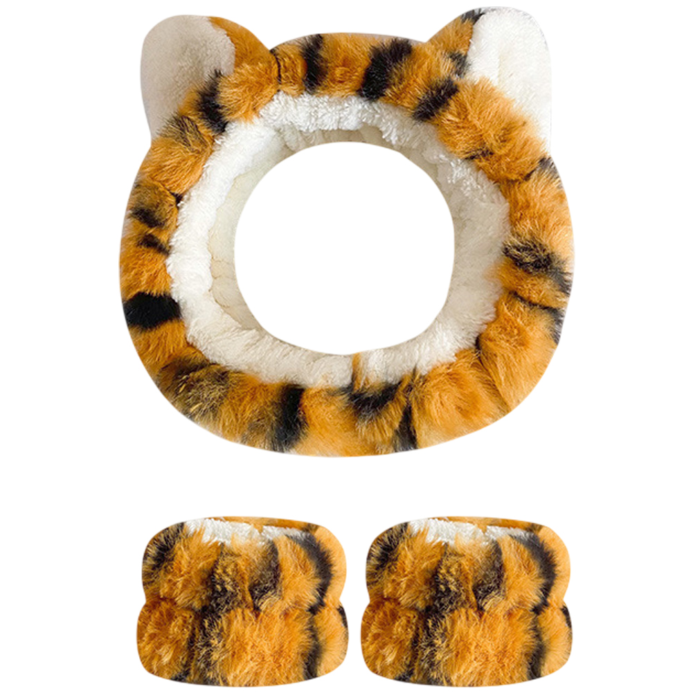 「レビュー記入でメール便送料無料」リストバンド 2個セット ヘアバンド 吸水 うさぎ くま トラ 袖濡れ防止 GPT gu1c850-mail(1通につき2点迄)(gu1c851) | ブランド登録なし | 05