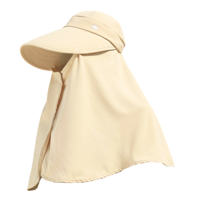 「レビュー記入でメール便送料無料」 帽子 UVカット 日焼け防止 2WAY フェイスカバー サンバイザー 紫外線対策 GPT gu1c878-mail(gu1c879)(1通につき1点迄) | ブランド登録なし | 01