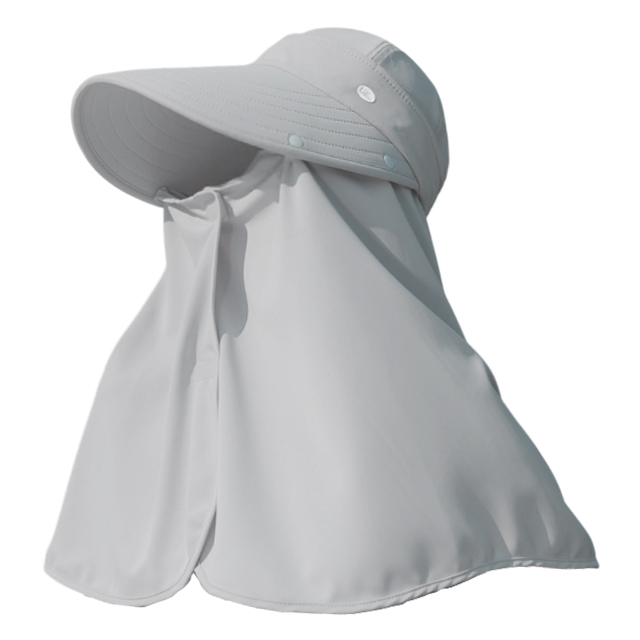 「レビュー記入でメール便送料無料」 帽子 UVカット 日焼け防止 2WAY フェイスカバー サンバイザー 紫外線対策 GPT gu1c878-mail(gu1c879)(1通につき1点迄) | ブランド登録なし | 04