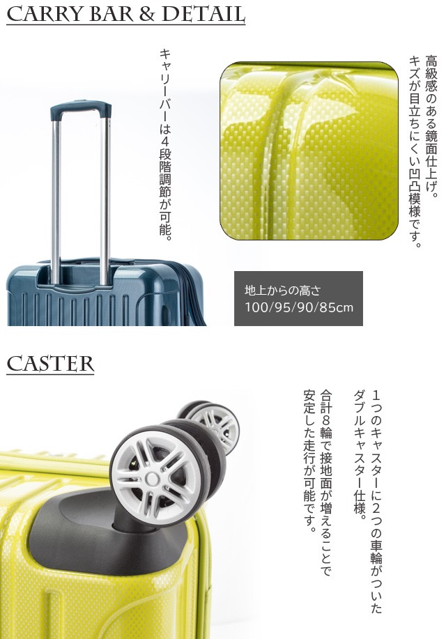 スーツケース LLサイズ トップオープン キャリーバッグ TSA 協和