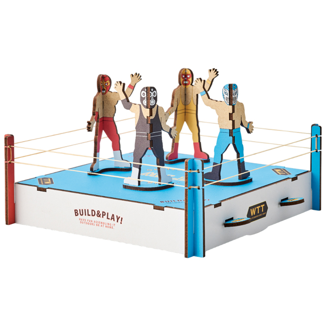 おもちゃ トントンレスリング 木製 ウッドパズルゲームズ Build&Play 持ち運び 組立 子ども 大人 セトクラフト W24-0052 1点迄メール便OK(se4a009) |  | 01