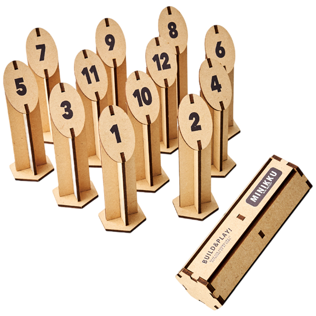 モルック ミニ ミニック 組立 木製 アナログゲーム ウッドパズルゲームズ おもちゃ 持ち運び Build&Play セトクラフト W24-0054 1点迄メール便OK(se4a011) |  | 01