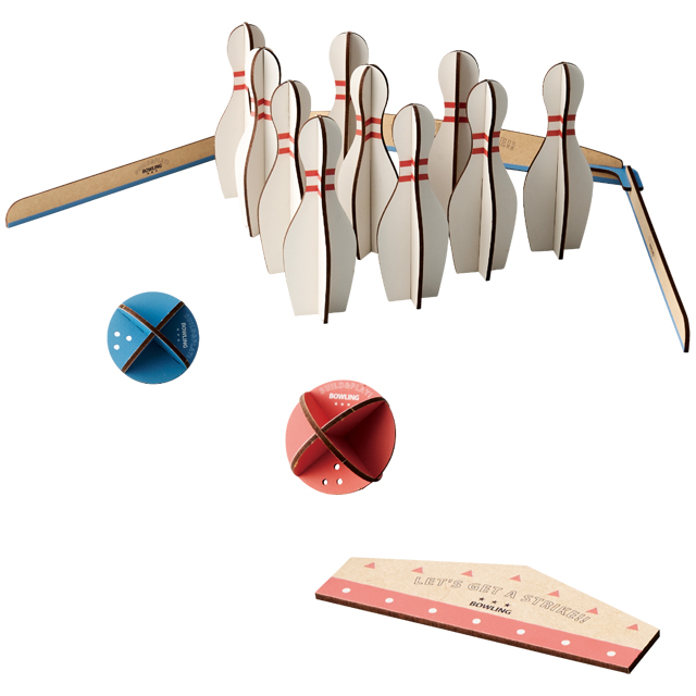 ミニ ボーリング 組立 木製 アナログゲーム ウッドパズルゲームズ おもちゃ スポーツゲーム Build&Play セトクラフト W24-0056 1点迄メール便OK(se4a013) |  | 01