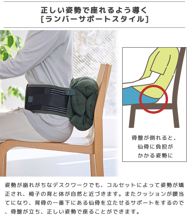 キングジム aimani クッションコルセット M L LL サイズ