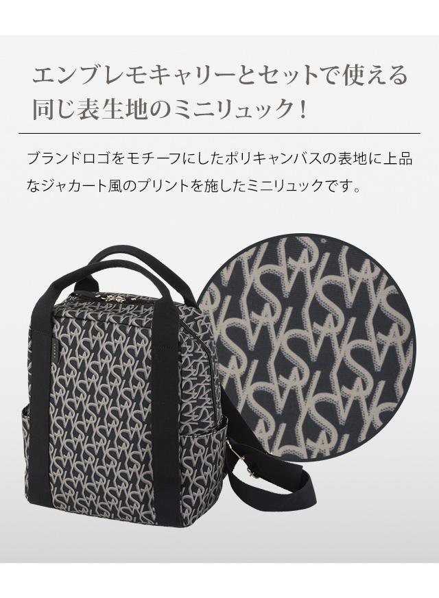 SWANY（スワニー） ロゴ 柄 ミニ リュック ブランドロゴ トートバッグ