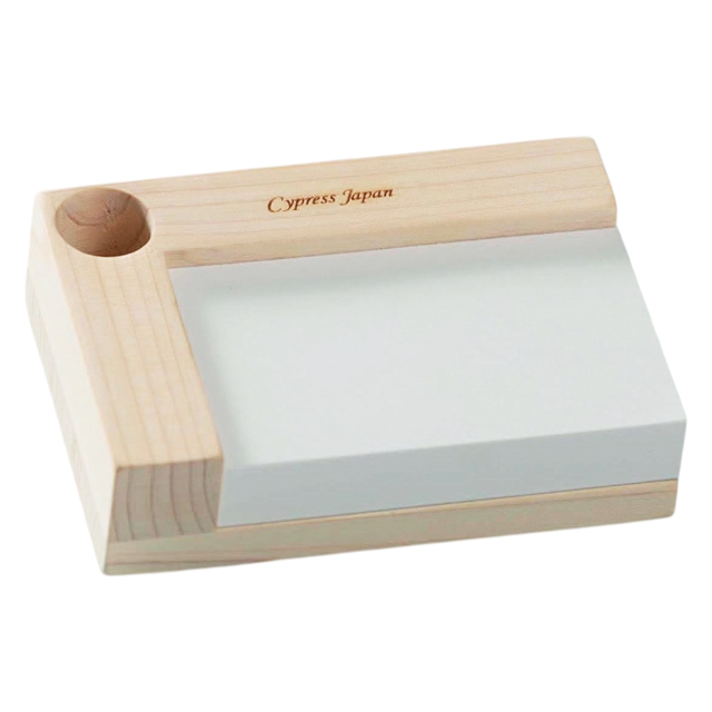 メモトレイ デスクメモ 木製 檜 日本製 おしゃれ メモスタンド メモ帳 印鑑立て ひのき 抗菌 消臭 防カビ Cypress Japan サイプレスジャパン CPJ-S10(su6a007) |  | 01