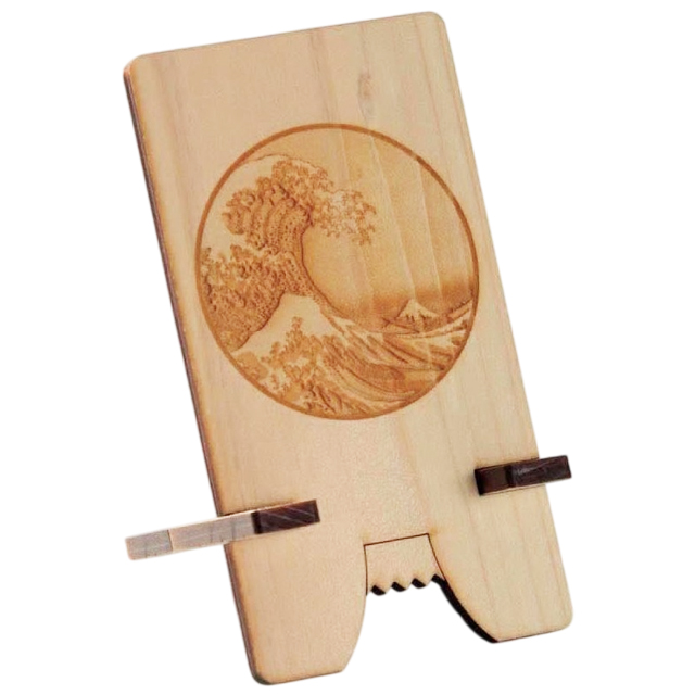 スマホスタンド 木製 檜 日本製 スマホ置き 大波 富士 おしゃれ 卓上 携帯置き ひのき 抗菌 消臭 防カビ Cypress Japan サイプレスジャパン CPJ-S11(su6a008) |  | 01