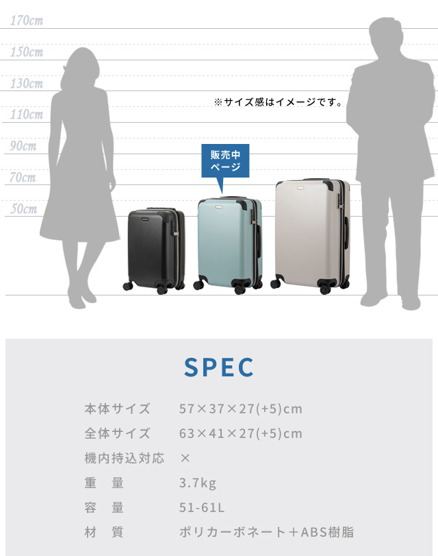 ティーアンドエス スーツケース Mサイズ キャリーケース T&S