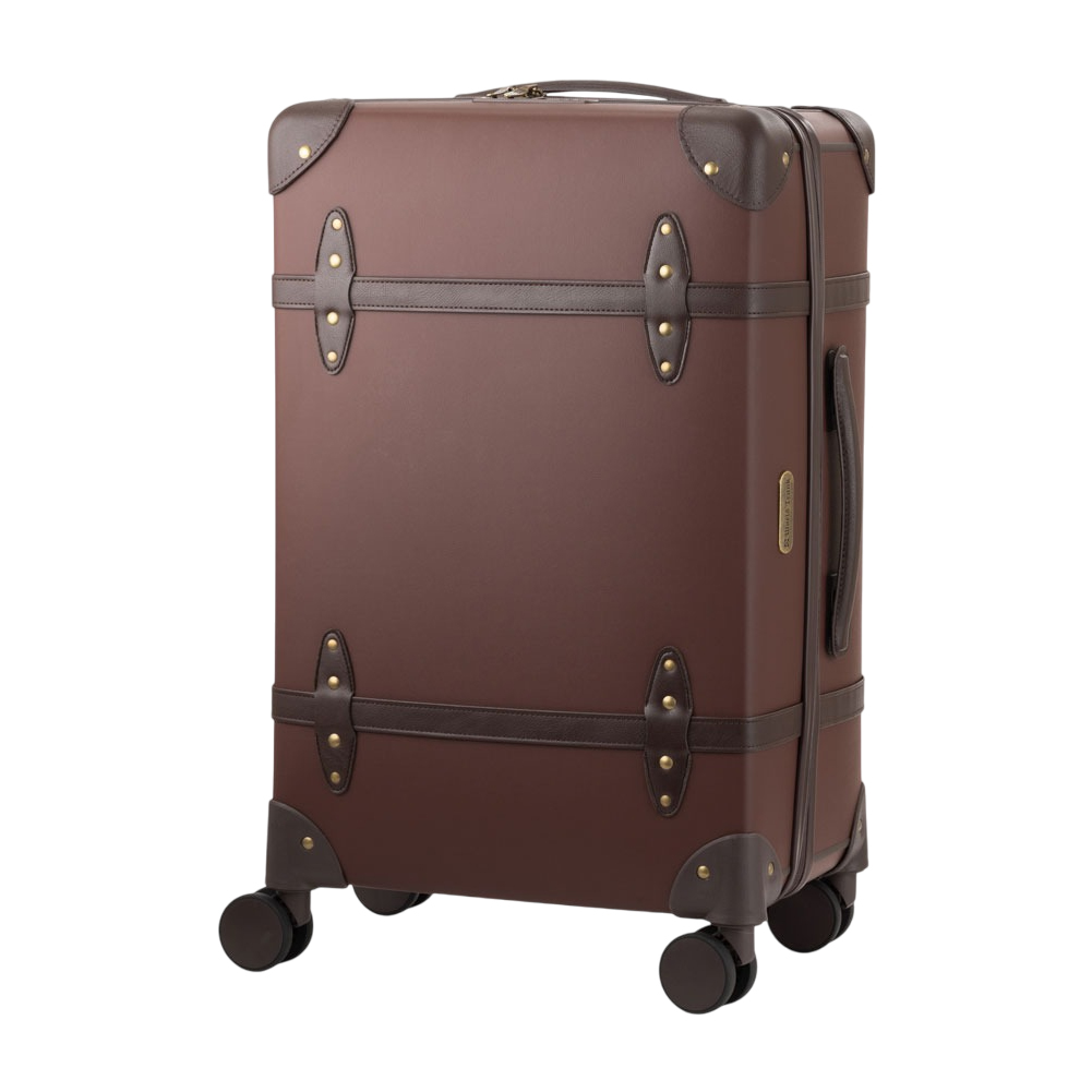 【WORLD TRUNK】キャリーケース　ブラウン ティーアンドエス トランクケース スーツケース Mサイズ