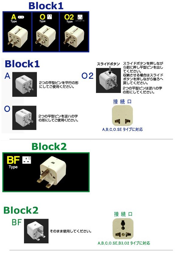 カシムラ 変換プラグ カムイ ブロック型 8種類対応 マルチプラグ A O O2 BF B3 B C SE Kashimura NTI-142  (hi0a158)【国内不可】 :hi0a158:スーツケースと旅行用品のgriptone 通販 
