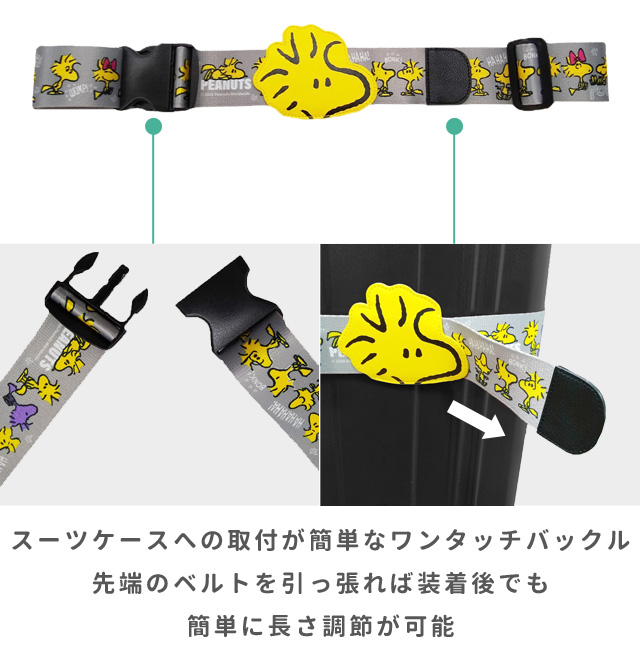 レビュー記入でメール便送料無料」ウッドストック スーツケースベルト