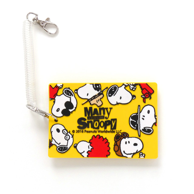スヌーピー PVC ラゲッジタグ ネームタグ パスケース ICカード 定期入れ キャラクター かわいい 旅行 スーツケース バッグ 目印 5点迄メール便OK(va1a157) | SNOOPY | 01