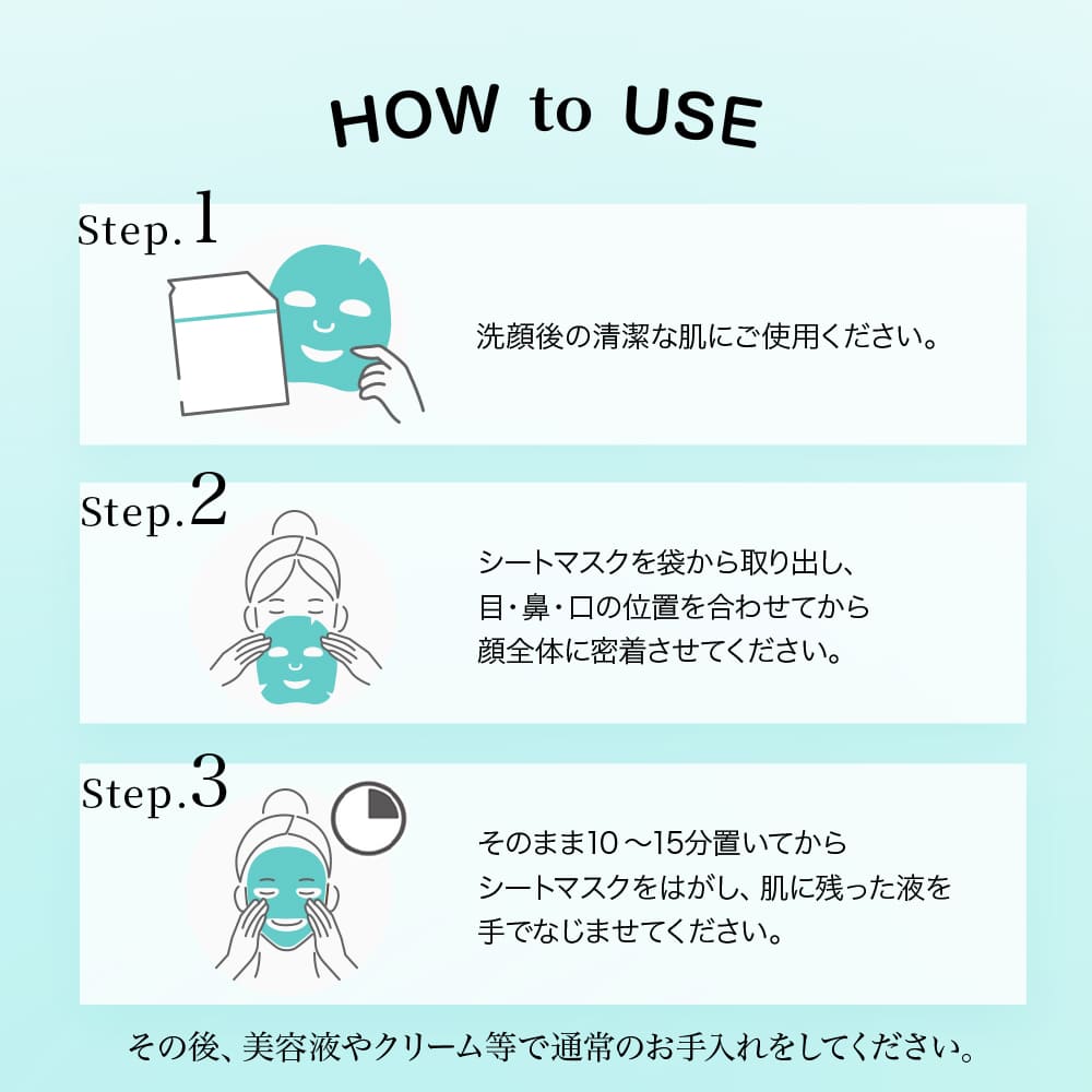 ニキビケア 集中ケアマスク 10枚入 シートマスク CICA シカ アロエエキス フェイスマスク フェイスパック 顔 マスク 薬用 保湿 肌荒れ 吹き出物 | プロアクティブ＋ | 11