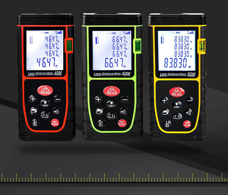 絶妙なデザイン レーザー距離計 高精度 水平器 60m 小型 軽量 携帯型 コンパクト バックライト建設現場 建築用 距離測定器 測量機器 内装業者用  discoversvg.com