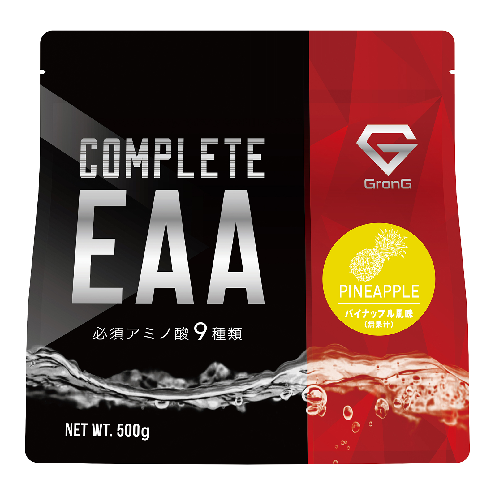 【15％OFFクーポン配布】グロング GronG COMPLETE EAA 必須アミノ酸 500g 風味付き｜grong｜04