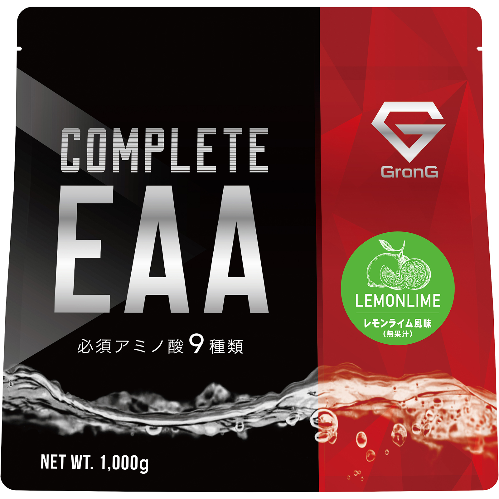 【10％OFFクーポン配布中】グロング GronG COMPLETE EAA 必須アミノ酸 1kg 風味付き｜grong｜07