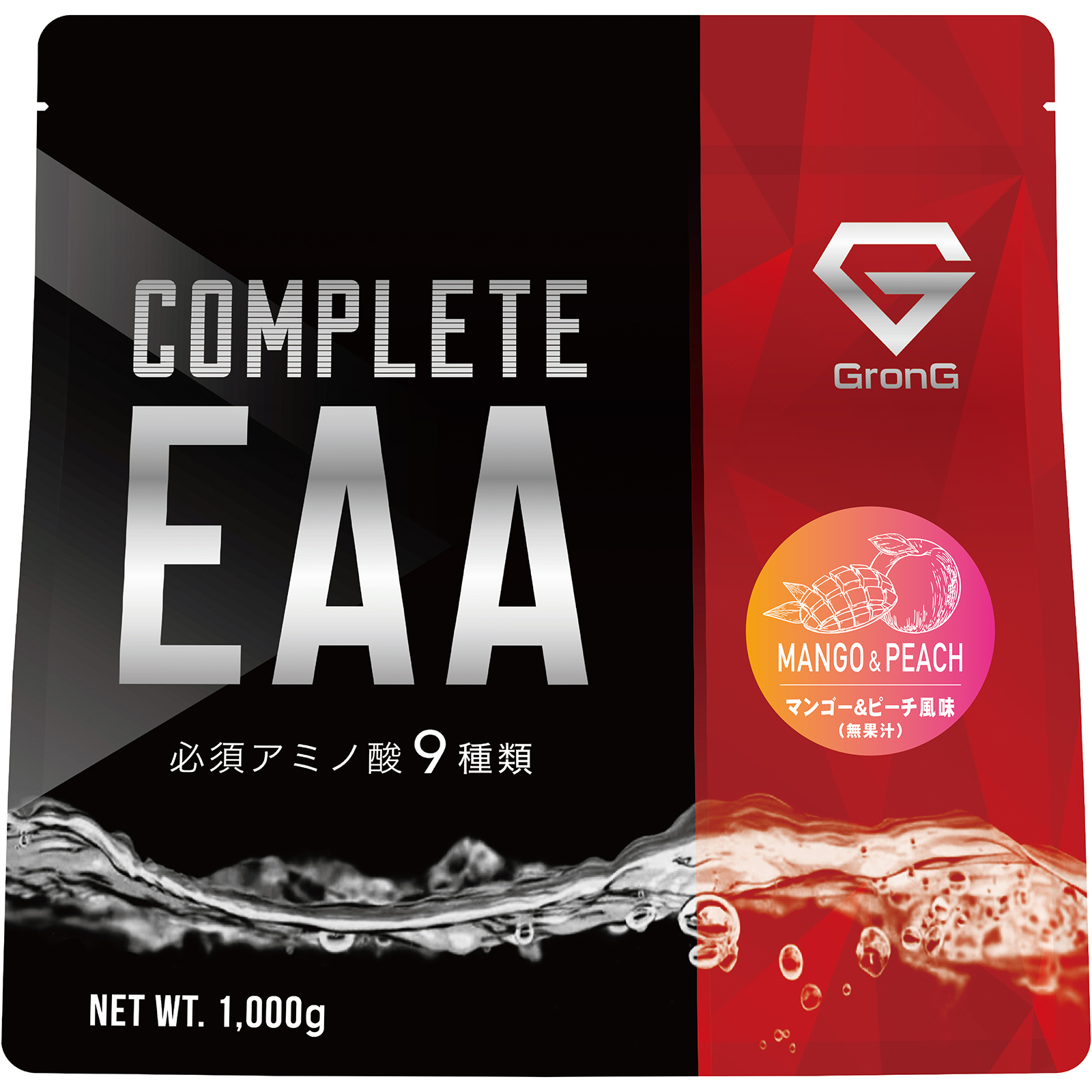 【10％OFFクーポン配布中】グロング GronG COMPLETE EAA 必須アミノ酸 1kg 風味付き｜grong｜06
