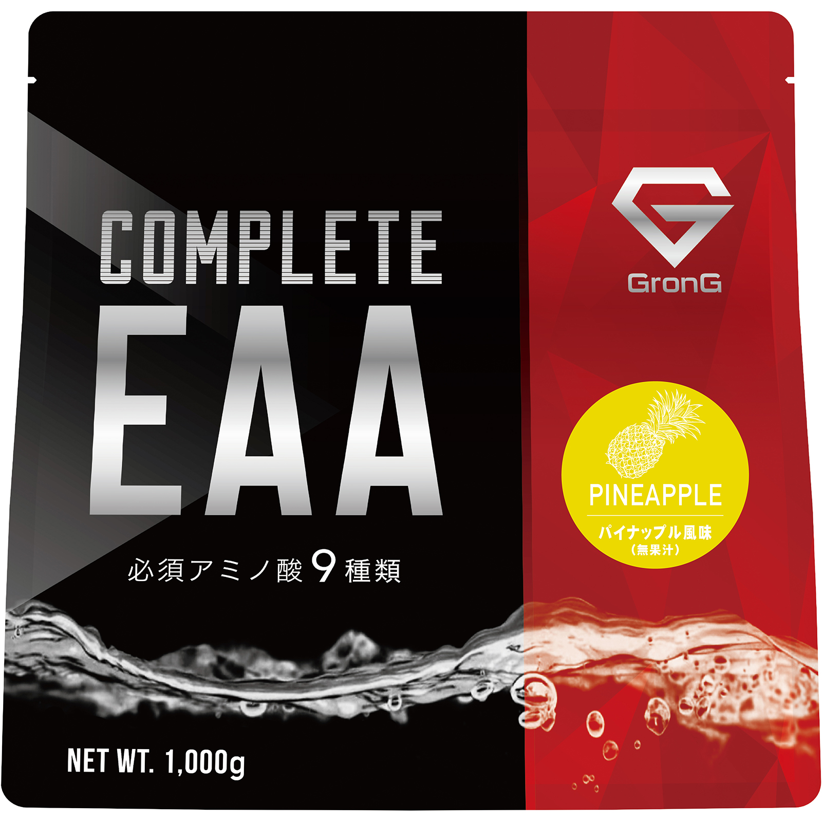 【10％OFFクーポン配布中】グロング GronG COMPLETE EAA 必須アミノ酸 1kg 風味付き｜grong｜04