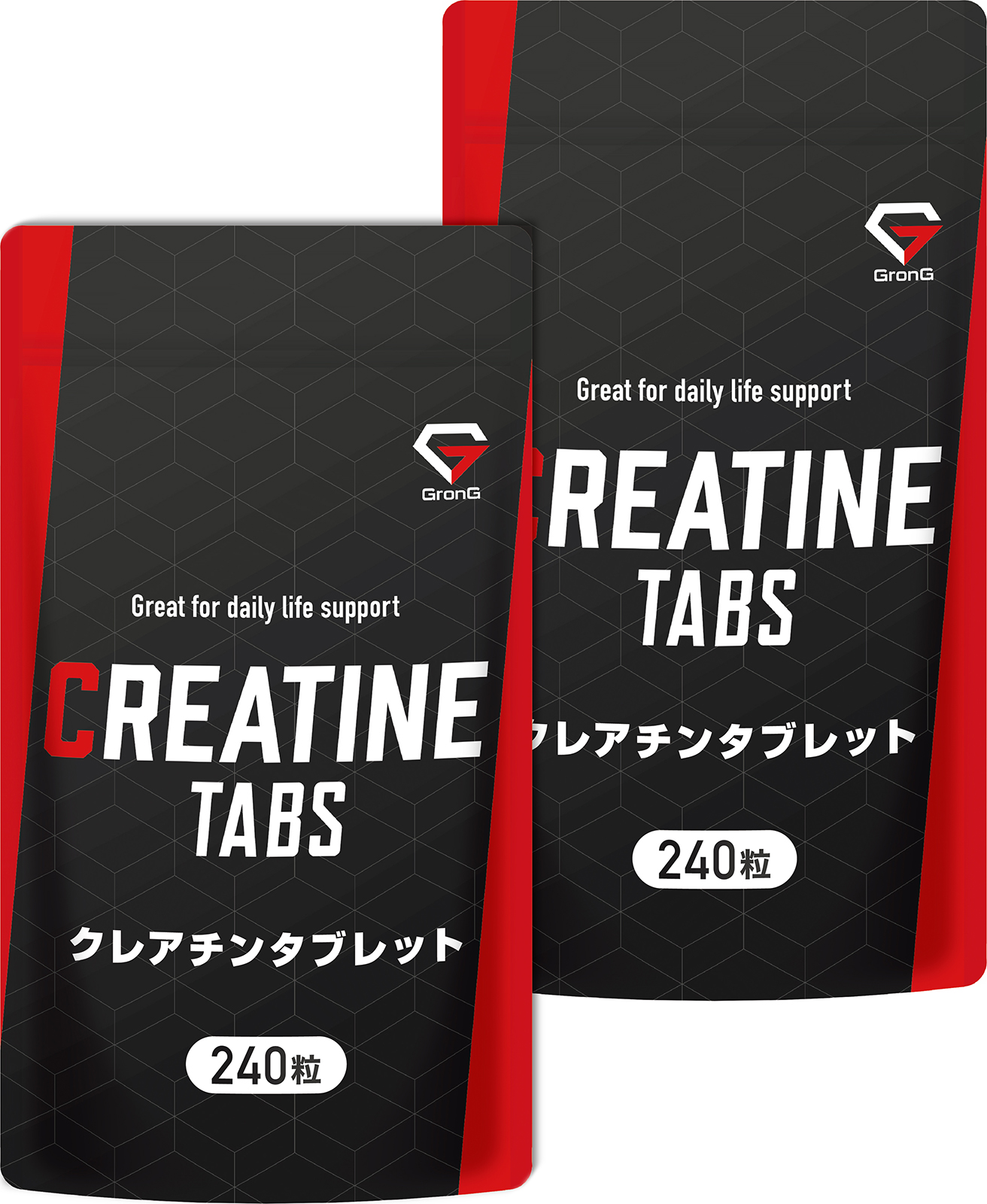 【15%OFFクーポン配布中】グロング GronG クレアチン タブレット 240粒 小粒設計 サプリメント 2袋セット :grong-644 ...